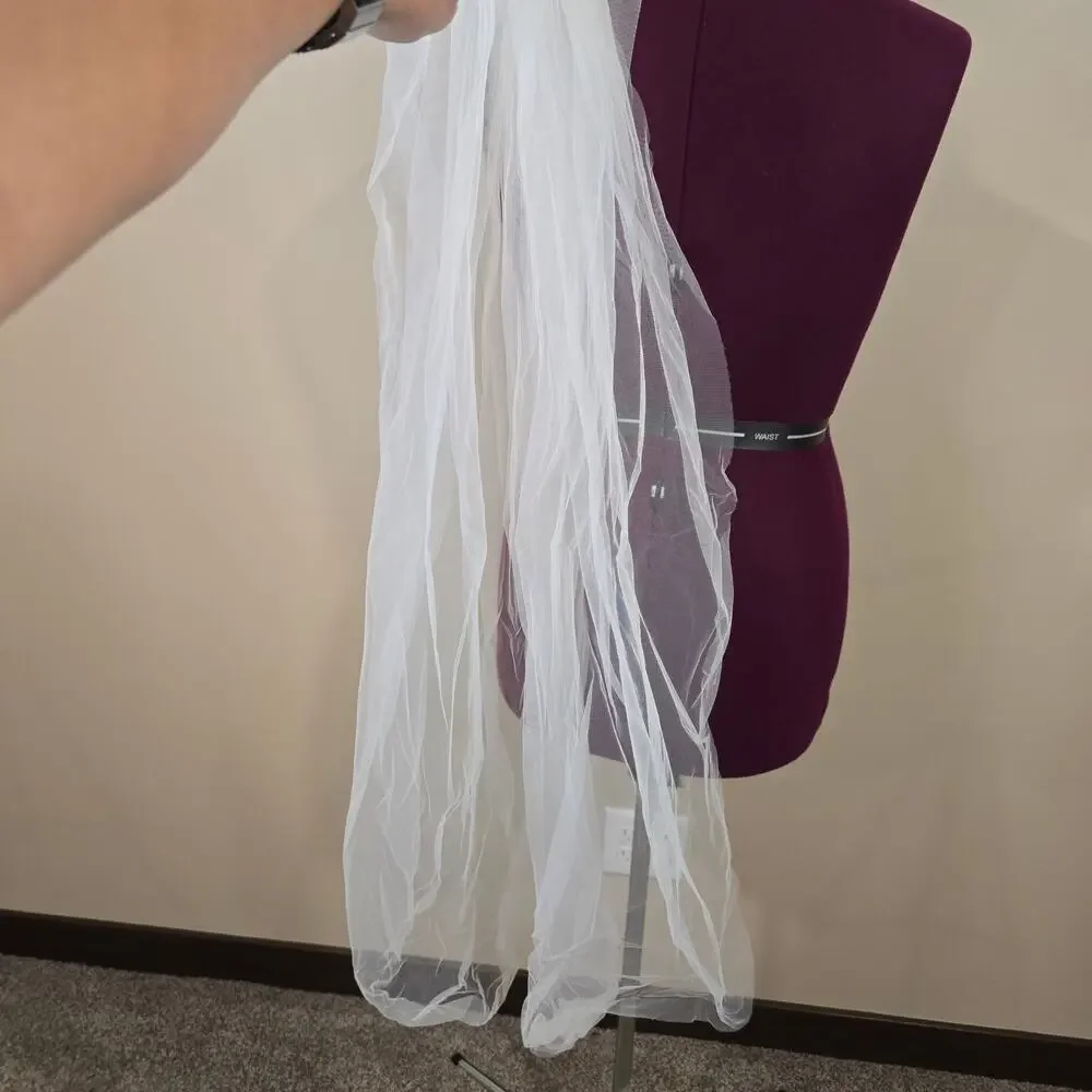 Women's Ivory Hair Comb Wedding Veil